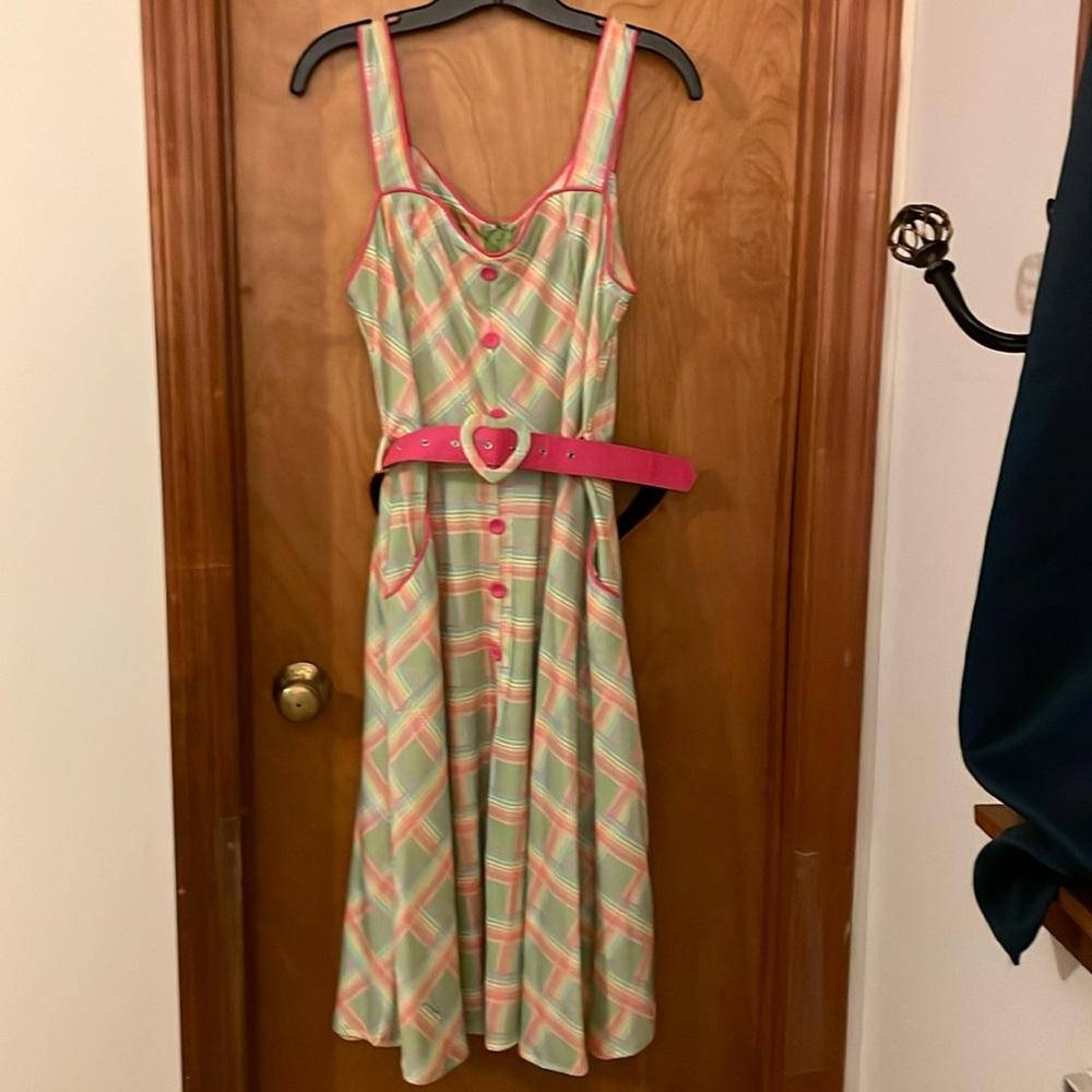Voodoo Vixen Madras dress, size XL